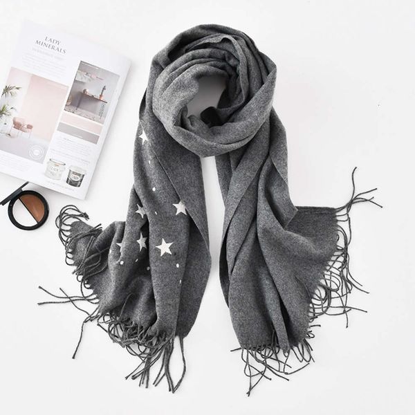 autumn and winter new sky pentagram embroidery light change imitation cashmere solid color scarf, Blue;black
autumn and winter new sky pentagram embroidery light change imitation cashmere solid color scarf, Blue;black