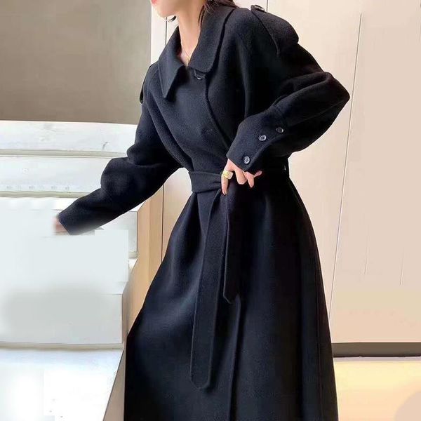 women's wool & blends ewq warm 2021 autumn winter turn-down collar double-side long soft all-match black straight woolen coat for femal
women's wool & blends ewq warm 2021 autumn winter turn-down collar double-side long soft all-match black straight woolen coat for femal