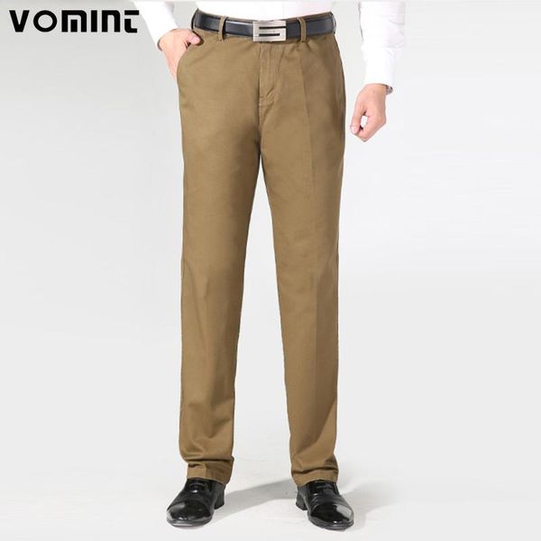 vomint new autumn mens casual business pants heavyweight cotton trousers regular straight pant size 40 father worksuit v7a1p0021, Black
vomint new autumn mens casual business pants heavyweight cotton trousers regular straight pant size 40 father worksuit v7a1p0021, Black