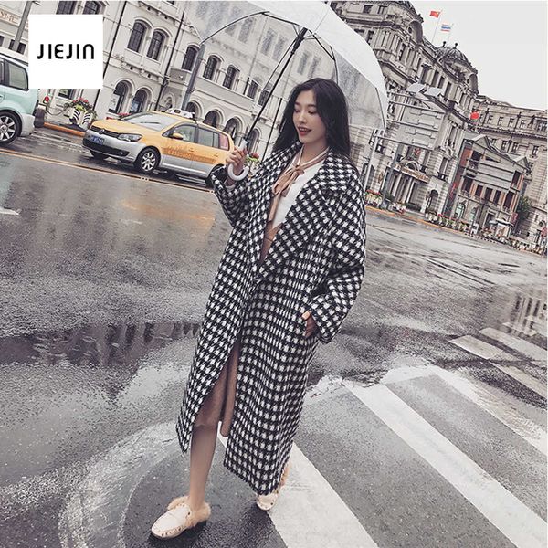 checkered women's wool blends coat winter 2020 elegant mother turtleneck plaid slim long tweed woolen outerwear female, Black
checkered women's wool blends coat winter 2020 elegant mother turtleneck plaid slim long tweed woolen outerwear female, Black