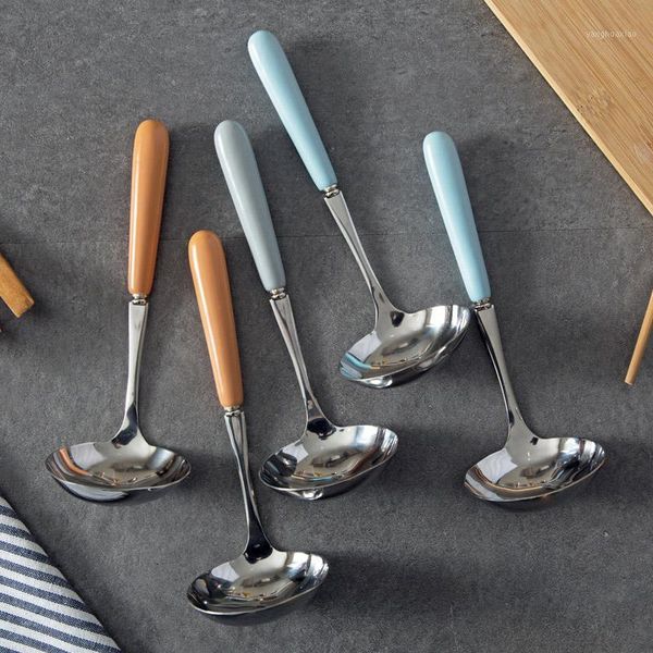 spoons tuuth stainless steel large soup spoon long ceramics handle healthy eco-friendly tableware kitchen accessories1
spoons tuuth stainless steel large soup spoon long ceramics handle healthy eco-friendly tableware kitchen accessories1
