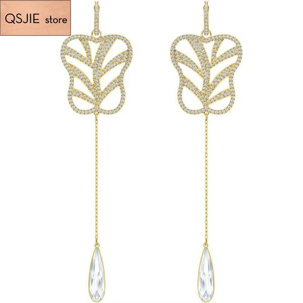 qsjie swa valentine's day gift selection banana fan lady's earrings charming fashion jewelry, Golden;silver
qsjie swa valentine's day gift selection banana fan lady's earrings charming fashion jewelry, Golden;silver