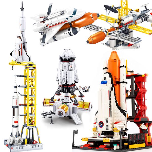 space shuttle launch center lunar lander model building blocks spaceship spaceport figure rocket bricks construction toys
space shuttle launch center lunar lander model building blocks spaceship spaceport figure rocket bricks construction toys