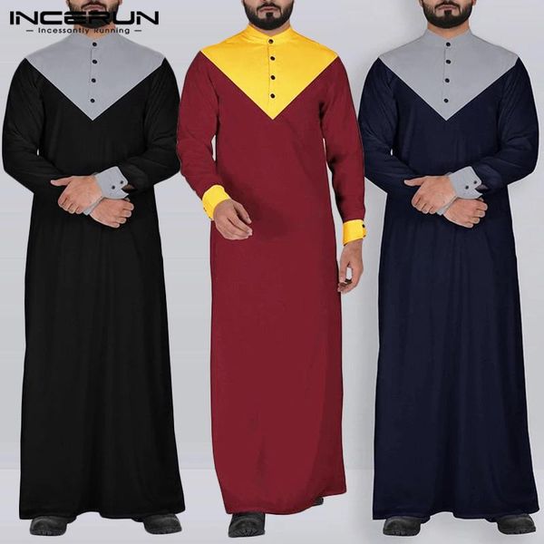incerun men islamic muslim kaftan robes patchwork vintage arabic stand collar jubba thobe long sleeve men clothes s-5xl, Red
incerun men islamic muslim kaftan robes patchwork vintage arabic stand collar jubba thobe long sleeve men clothes s-5xl, Red