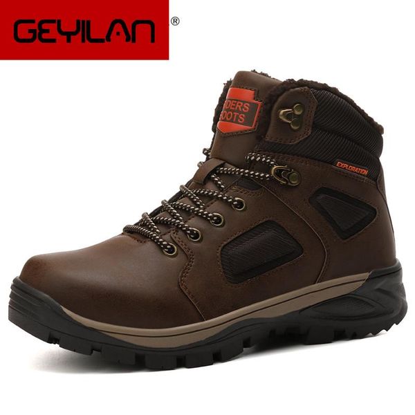 leather winter men boots waterproof warm fur snow boots men outdoor winter work casual shoes combat ankle, Black
leather winter men boots waterproof warm fur snow boots men outdoor winter work casual shoes combat ankle, Black