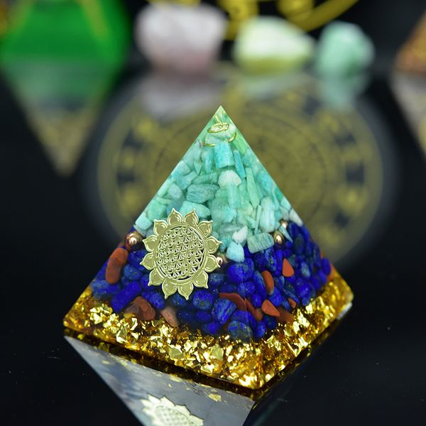 natural reiki crystal orgonite energy generator amazonite orgone pyramid for emf protection original resin decorative craft, Black
natural reiki crystal orgonite energy generator amazonite orgone pyramid for emf protection original resin decorative craft, Black