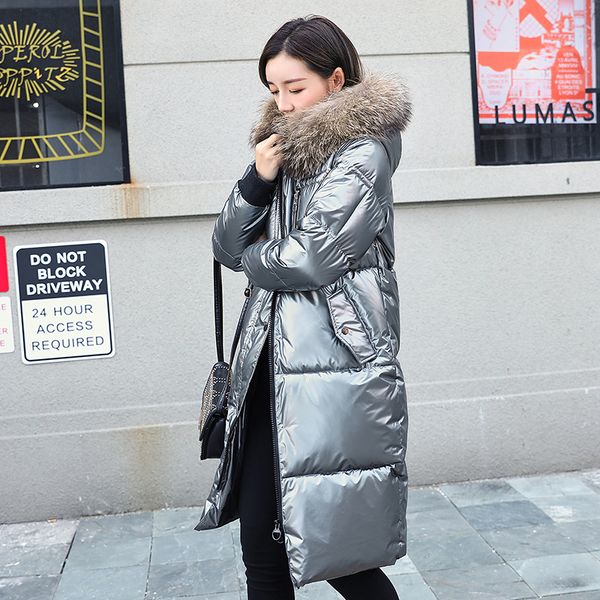 2021 newwomen's winter down jackets plus size shiny long overcoat female hooded with fur collar style thick coats ladies zytz, Black
2021 newwomen's winter down jackets plus size shiny long overcoat female hooded with fur collar style thick coats ladies zytz, Black