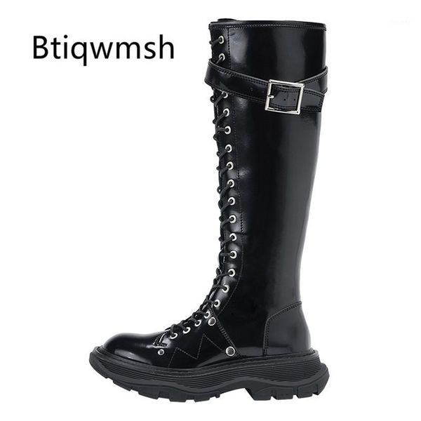 2020 knee high boots women round toe buckle decor side zipper thick bottom wedges boots woman fashion ankle1, Black
2020 knee high boots women round toe buckle decor side zipper thick bottom wedges boots woman fashion ankle1, Black