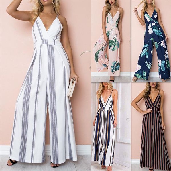 women fashion jumpsuit sleeveless striped jumpsuit summer romper wide leg trousers womens v neck casual clubwear outfits, Black;white
women fashion jumpsuit sleeveless striped jumpsuit summer romper wide leg trousers womens v neck casual clubwear outfits, Black;white