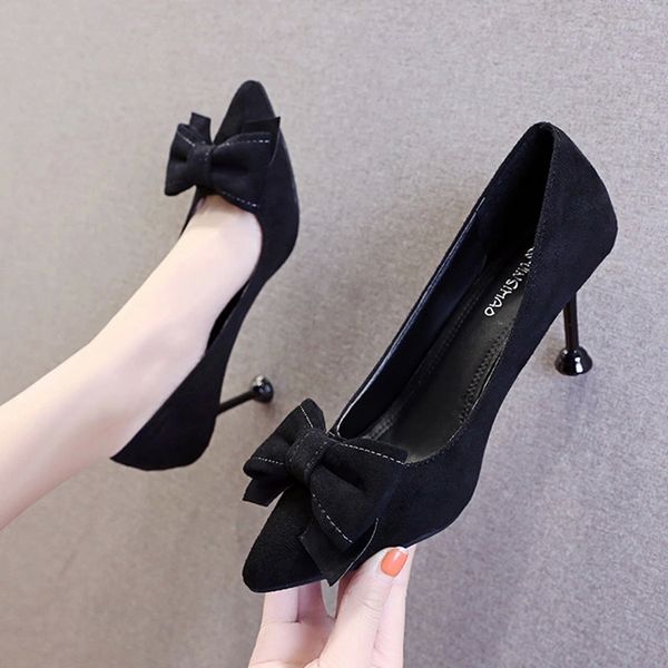 spring women boat shoes faux suede high heels dress shoes pointed toe butterfly knot pumps thin heeled ladies office shoe 8882n #ec7o, Black
spring women boat shoes faux suede high heels dress shoes pointed toe butterfly knot pumps thin heeled ladies office shoe 8882n #ec7o, Black
