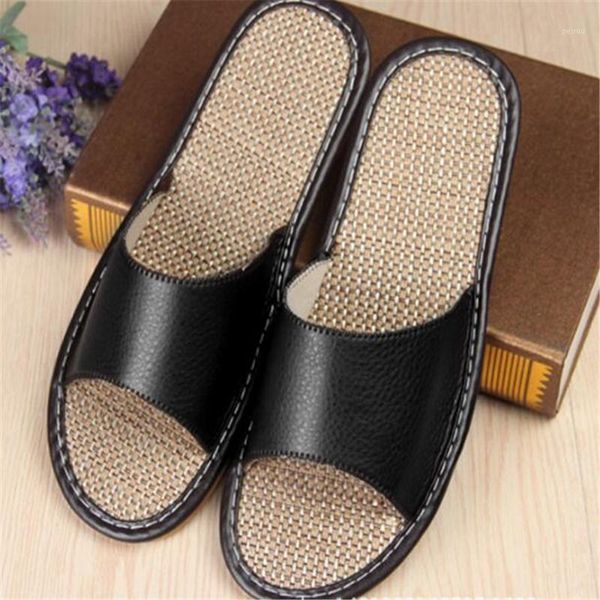 slippers genuine leather couple indoor non-slip men women home fashion casual single shoes pvc sole y12861, Black
slippers genuine leather couple indoor non-slip men women home fashion casual single shoes pvc sole y12861, Black