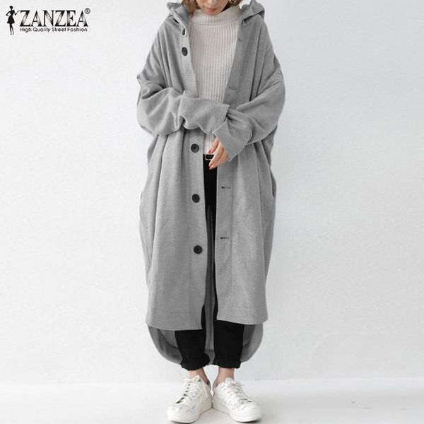 fashion button hoodies women's winter sweatshirts coats zanzea 2020 casaul long sleeve outwears female hooded overcoat plus size, Black
fashion button hoodies women's winter sweatshirts coats zanzea 2020 casaul long sleeve outwears female hooded overcoat plus size, Black
