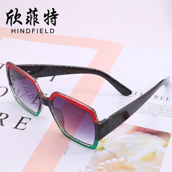 new style wind splicing color large frame sunglasses women's sun visors 97010, White;black
new style wind splicing color large frame sunglasses women's sun visors 97010, White;black