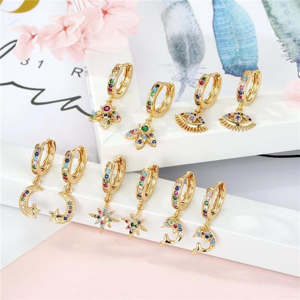 hoop & huggie dayoff korea colorful rhinestone earrings zircon moon bee eye whale for womens ear jewelry e734, Golden;silver
hoop & huggie dayoff korea colorful rhinestone earrings zircon moon bee eye whale for womens ear jewelry e734, Golden;silver