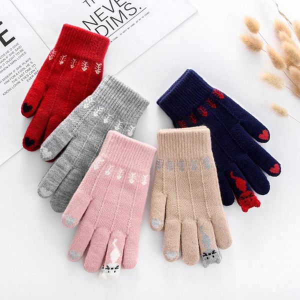 winter warm lovely women cats fish bones knitted gloves full finger touch screen mittens stretch knit gift female, Blue;gray
winter warm lovely women cats fish bones knitted gloves full finger touch screen mittens stretch knit gift female, Blue;gray