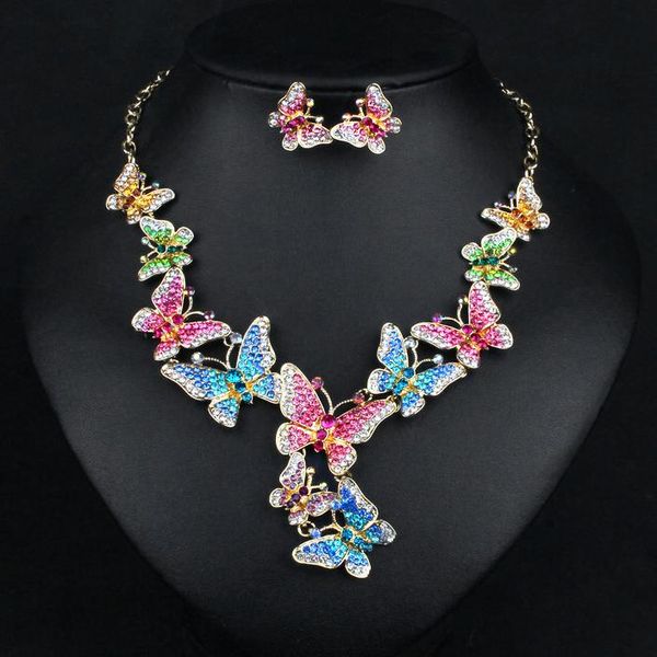 new elegant butterfly bridal jewerlry sets drop earrings statement necklace set wedding party costume jewellery for women, Silver
new elegant butterfly bridal jewerlry sets drop earrings statement necklace set wedding party costume jewellery for women, Silver