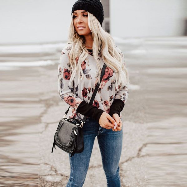women's fashion printed loose long coat sleeve for women 2511826 women's fashion printed loose long coat t-shirt sleeve t-shirt fo, White