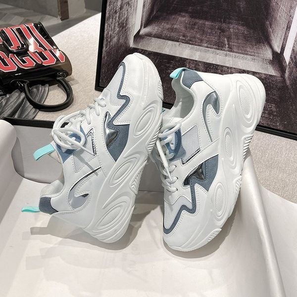 2021 new thick spring sneakers autumn vulcan tennis from women female dad's casual shoes qirm, Black;white
2021 new thick spring sneakers autumn vulcan tennis from women female dad's casual shoes qirm, Black;white