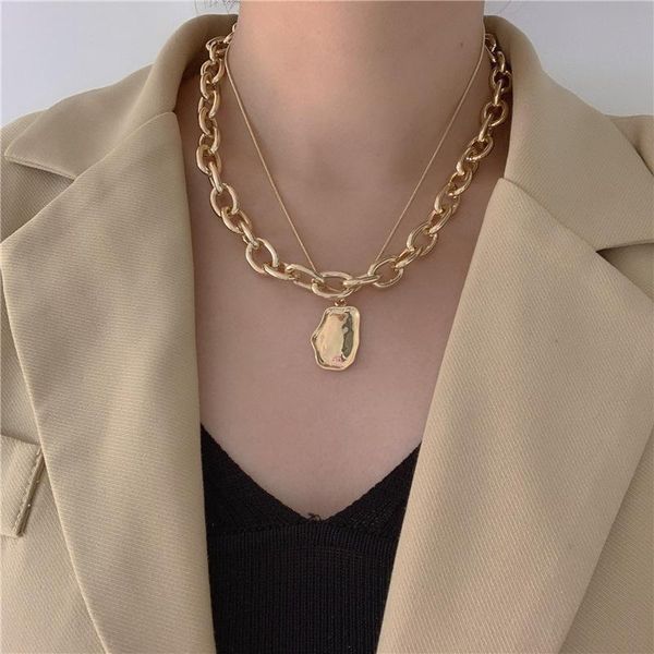 gothic necklace vintage chains chokers necklaces for women punk jewelry irregular metal geometric pendant necklace chain, Golden;silver
gothic necklace vintage chains chokers necklaces for women punk jewelry irregular metal geometric pendant necklace chain, Golden;silver