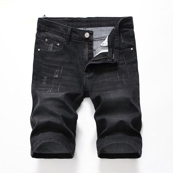elastic denim shorts jeans men brand clothes summer pants stretch short jeans fashion casual slim, Blue 
elastic denim shorts jeans men brand clothes summer pants stretch short jeans fashion casual slim, Blue