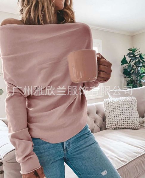 new solid color one shoulder personalized sweater in autumn and winter of 2019, Black;gray
new solid color one shoulder personalized sweater in autumn and winter of 2019, Black;gray