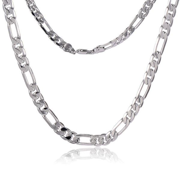 chains 18.89/20.07inches silver filled 6mm heavy stainless steel cuban link figaro long necklace for mens womens gift
chains 18.89/20.07inches silver filled 6mm heavy stainless steel cuban link figaro long necklace for mens womens gift
