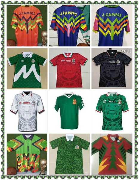 1998 mexico retro cup classic vintage soccer jerseys hernandez 11# blanco h.sanchez ramirez home green away white football shirts, Black;yellow
1998 mexico retro cup classic vintage soccer jerseys hernandez 11# blanco h.sanchez ramirez home green away white football shirts, Black;yellow