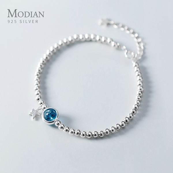 modian fashion 925 sterling silver classic crystal little ball star strand bracelet for women adjustable bangle fine jewelry 1028, Black
modian fashion 925 sterling silver classic crystal little ball star strand bracelet for women adjustable bangle fine jewelry 1028, Black