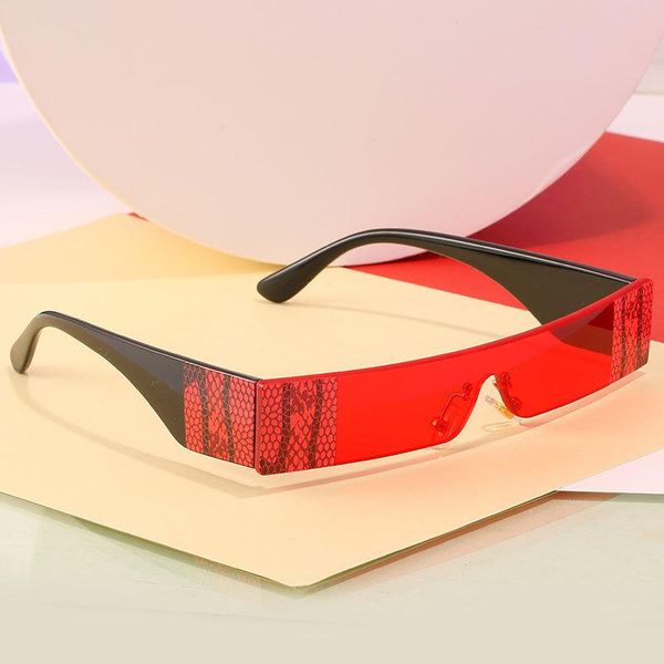 sunglasses brand designer fashion rectangle women vintage goggle snakeskin frame flat siamese rimless sun glasses for female, White;black
sunglasses brand designer fashion rectangle women vintage goggle snakeskin frame flat siamese rimless sun glasses for female, White;black