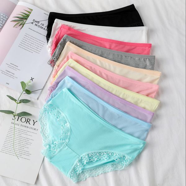 cotton low waist women panties solid breathable briefs girls candy color soft underwear lingerie women's intimates, Black;pink
cotton low waist women panties solid breathable briefs girls candy color soft underwear lingerie women's intimates, Black;pink