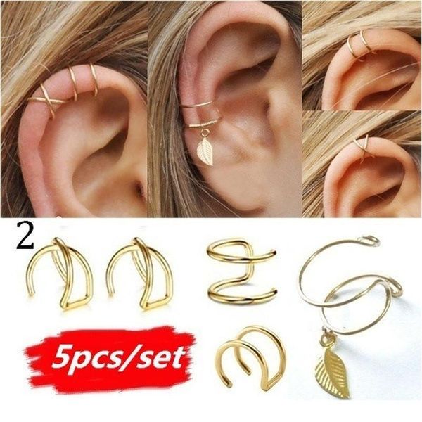 2019 fashion leaf clip on earrings no piercing gold ear cuff pendientes de clip women earrings ear wrap earcuff climbers jllvsc, Black
2019 fashion leaf clip on earrings no piercing gold ear cuff pendientes de clip women earrings ear wrap earcuff climbers jllvsc, Black