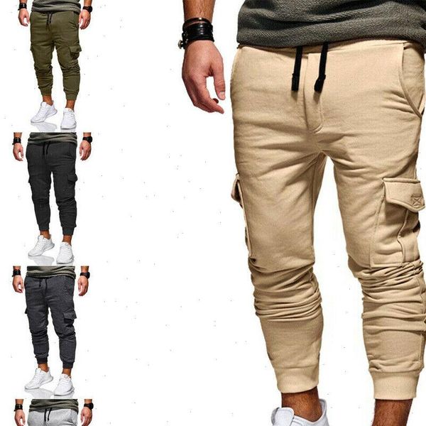 men pants casual sport long pockets drawstring cotton tracksuit fitness sport gym workout joggers trousers, Black
men pants casual sport long pockets drawstring cotton tracksuit fitness sport gym workout joggers trousers, Black