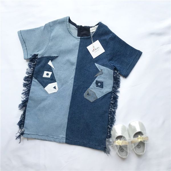spring summer baby girl clothes girls dress denim mixed colors horse head embroidery tassel dress girls dress 1023, Red;yellow
spring summer baby girl clothes girls dress denim mixed colors horse head embroidery tassel dress girls dress 1023, Red;yellow