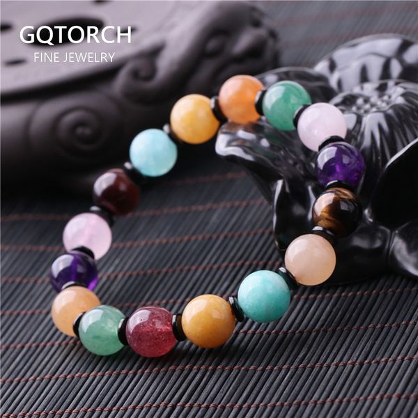 natural 7 chakra multi gem stones beads bracelet for women and men tiger eye lapis crystals elastic rope yogi bracelet, Black
natural 7 chakra multi gem stones beads bracelet for women and men tiger eye lapis crystals elastic rope yogi bracelet, Black