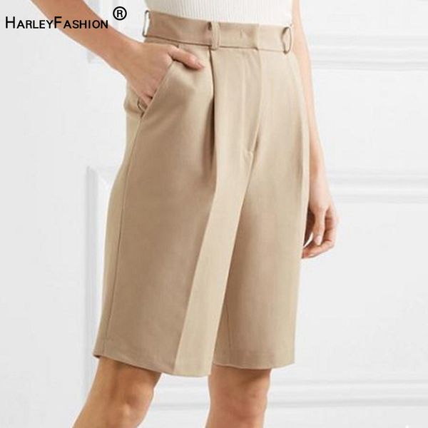 harleyfashion summer trendy stylish women half-length khaki knee-length high waist classic design quality fit slim casual shorts lj201130, Black;white
harleyfashion summer trendy stylish women half-length khaki knee-length high waist classic design quality fit slim casual shorts lj201130, Black;white