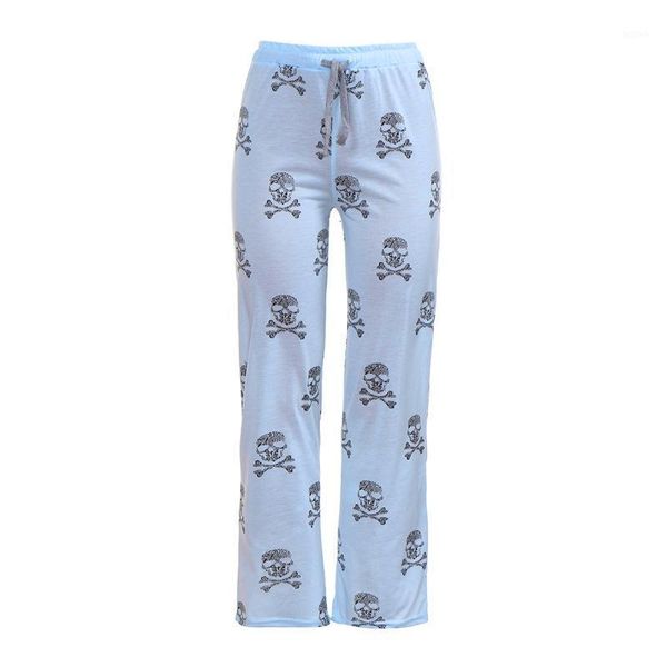 women lady causal daily high waist skull print wide calf length long leg pants1, Black;white
women lady causal daily high waist skull print wide calf length long leg pants1, Black;white