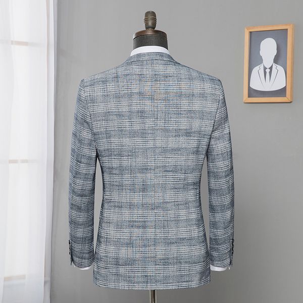 2021 new spring from men blazer business slim fit elegant blazers plaid gray single-breasted suit w49m, White;black
2021 new spring from men blazer business slim fit elegant blazers plaid gray single-breasted suit w49m, White;black
