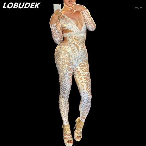 black white rhinestones elastic jumpsuit women dj singer stage costume bar dancer party show dance outfit nightclub clothing1
black white rhinestones elastic jumpsuit women dj singer stage costume bar dancer party show dance outfit nightclub clothing1