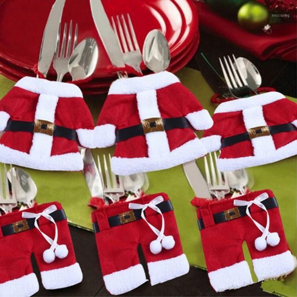 christmas decorations diy party xmas tableware decor cover deskdecoration knife and fork set cutlery mini clothes pants h11
christmas decorations diy party xmas tableware decor cover deskdecoration knife and fork set cutlery mini clothes pants h11