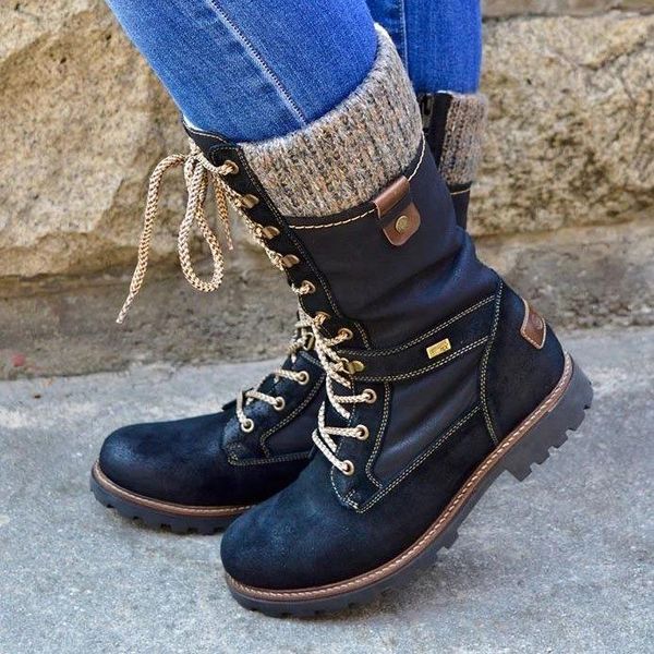 puimentiua dropship winter shoes women boots basic women mid-calf boots round toe zip platform decor female shoes warm lace up, Black
puimentiua dropship winter shoes women boots basic women mid-calf boots round toe zip platform decor female shoes warm lace up, Black