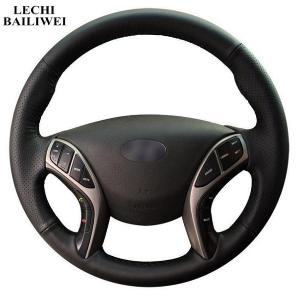 hand-stitched black artificial leather car steering wheel cover for elantra 2011-2020 avante i30 2012-2020
hand-stitched black artificial leather car steering wheel cover for elantra 2011-2020 avante i30 2012-2020