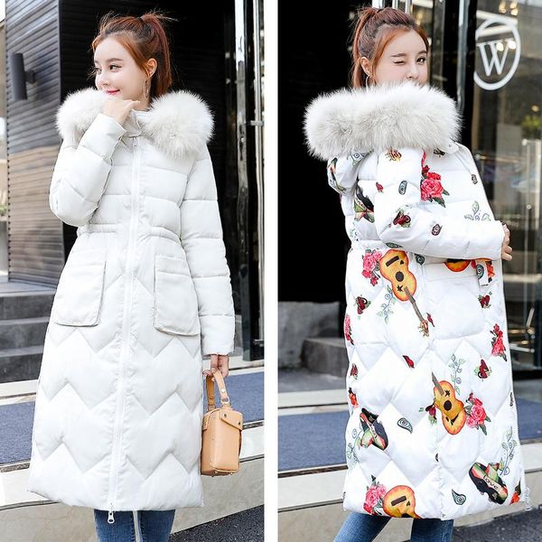 women's down & parkas 2021 winter women long jacket thick plus size both sides can be wear hooded with fur collar slim coats giacca don, Black
women's down & parkas 2021 winter women long jacket thick plus size both sides can be wear hooded with fur collar slim coats giacca don, Black