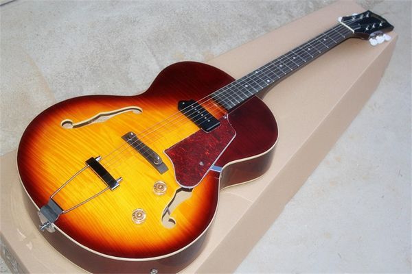 flyoung es-175 semi hollow double f-hole electric guitar p90 pickup tiger red brown back plate can be fixed
flyoung es-175 semi hollow double f-hole electric guitar p90 pickup tiger red brown back plate can be fixed