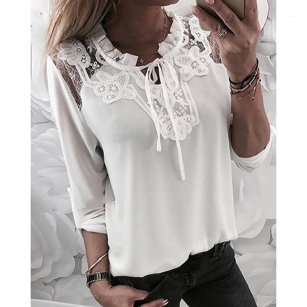 women's blouses & shirts summer lace hollow out women blouse long sleeve v neck casual loose female white crochet sj3019v1
women's blouses & shirts summer lace hollow out women blouse long sleeve v neck casual loose female white crochet sj3019v1