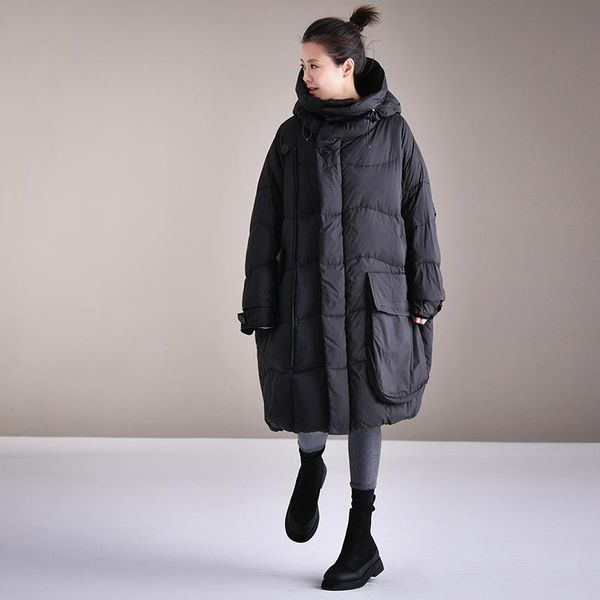 micoco y8751 women's version of the korean version of the hooded large lazy loose long bread down jacket, Black
micoco y8751 women's version of the korean version of the hooded large lazy loose long bread down jacket, Black