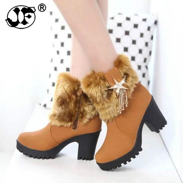new women winter ankle boots fashion zipper diamond tassel high heel classic ladies keep warm boots ing, Black
new women winter ankle boots fashion zipper diamond tassel high heel classic ladies keep warm boots ing, Black