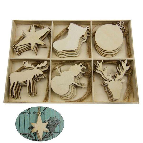 decorative flowers & wreaths 30pcs shaped wooden chips + twines wood xmas diy christmas tree ornaments kids gift wall hanging decoration acc
decorative flowers & wreaths 30pcs shaped wooden chips + twines wood xmas diy christmas tree ornaments kids gift wall hanging decoration acc