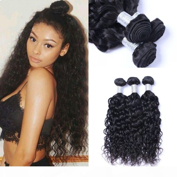 peruvian human hair water wave unprocessed virgin hair extension 3 bundles weaves 8-26 inch double weft, Black
peruvian human hair water wave unprocessed virgin hair extension 3 bundles weaves 8-26 inch double weft, Black