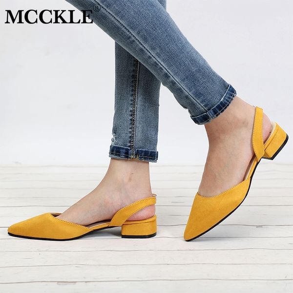 mcckle women shoes slingback summer sandals for female flock casual footwear pointed toe elegant low heels party wedding shoe y200326, Black
mcckle women shoes slingback summer sandals for female flock casual footwear pointed toe elegant low heels party wedding shoe y200326, Black