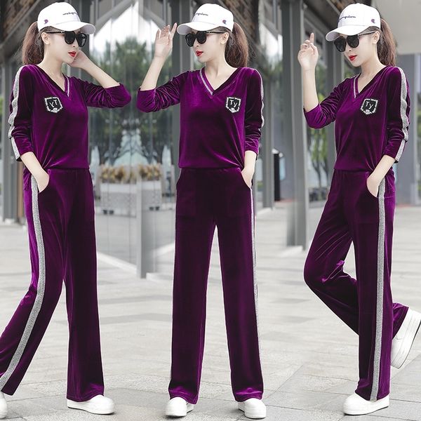 so02g больших женской большого размера setwomen suitautumn 2020 игровых новый бархат v-образный вырез jdcti свободного набор кусок жира мм с, Gray 
so02g больших женской большого размера setwomen suitautumn 2020 игровых новый бархат v-образный вырез jdcti свободного набор кусок жира мм с, Gray